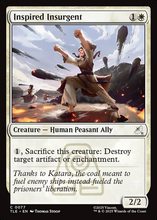 Inspired Insurgent 77 (Avatar: The Last Airbender: Eternal-Legal)  - Foil | Good Games Modbury