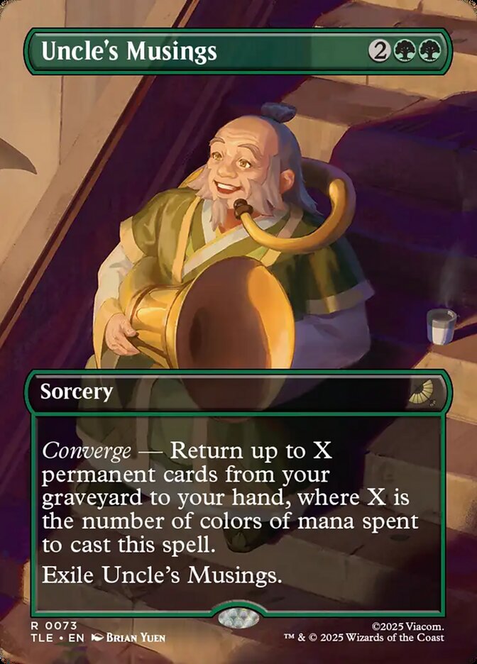 Uncle's Musings 73/317 (Avatar: The Last Airbender: Eternal-Legal)  - Borderless Foil | Good Games Modbury