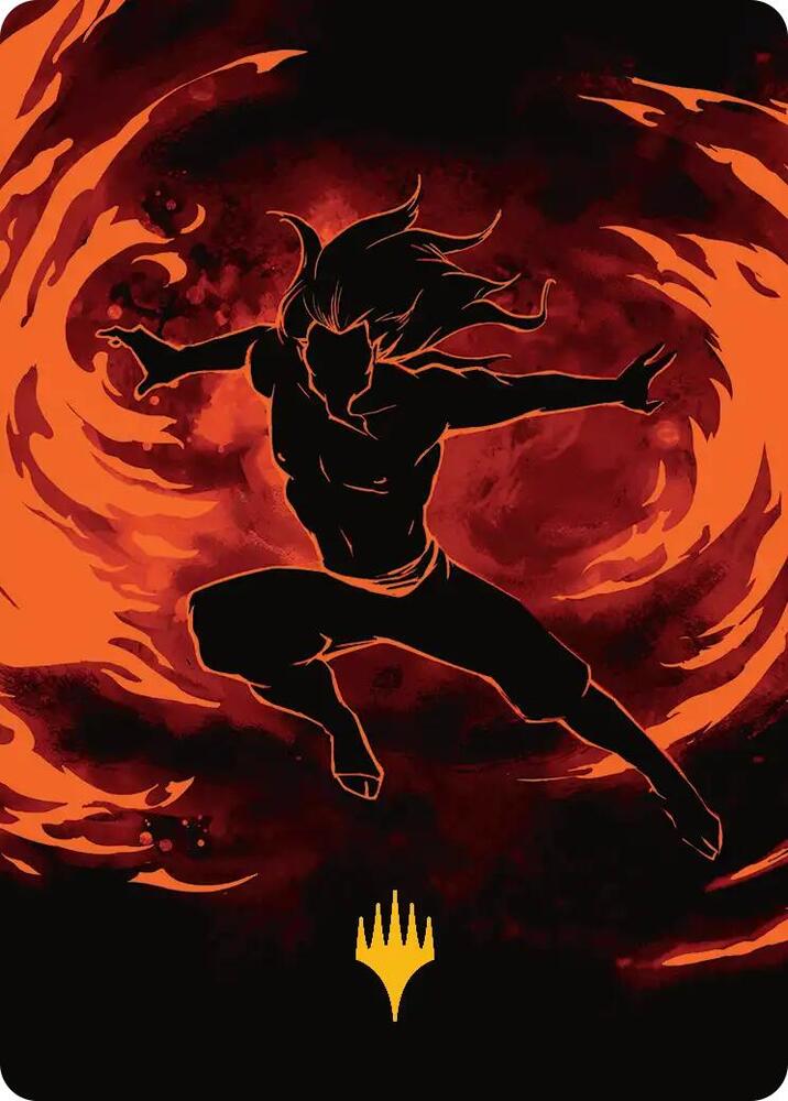 Ozai the Phoenix King Art Card Gold Stamped Planeswalker Symbol 39 (Art Series: Avatar: The Last Airbender)  | Good Games Modbury