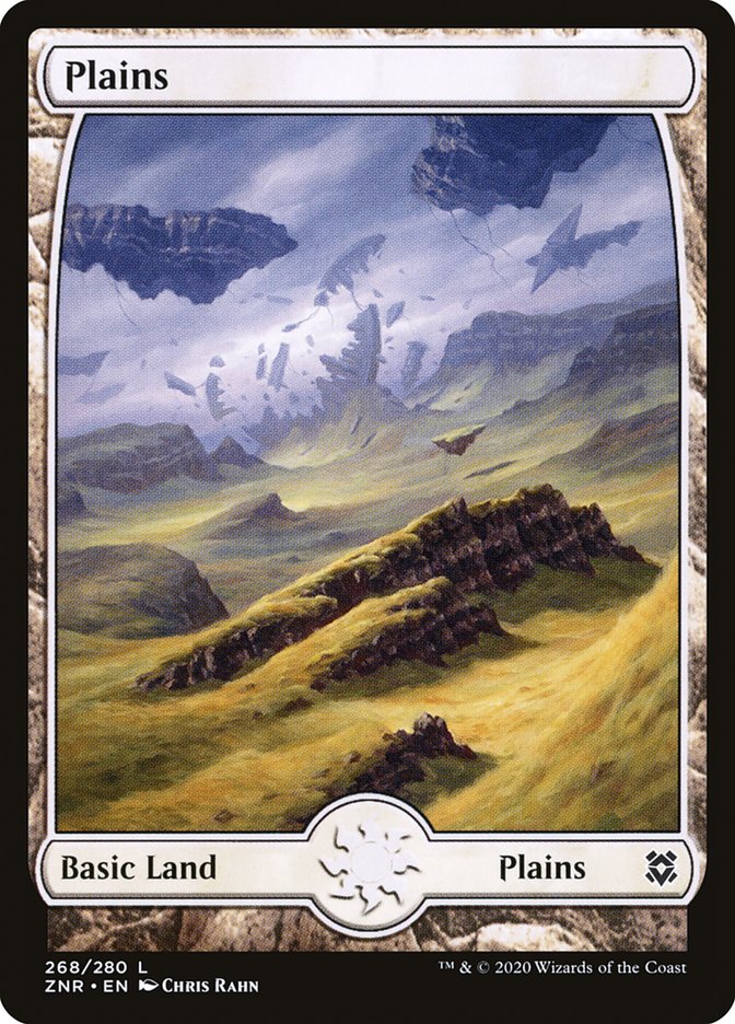 Plains 268/280 (Zendikar Rising)  - Full Art Foil | Good Games Modbury