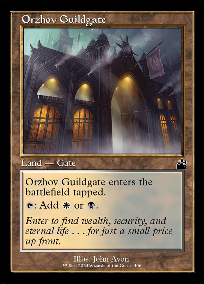 Orzhov Guildgate 406/291 (Ravnica Remastered)  - Retro | Good Games Modbury