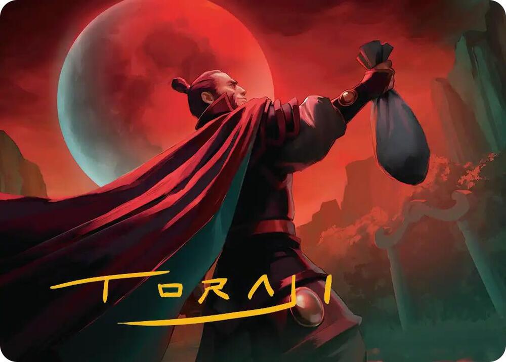 Zhao the Moon Slayer Art Card Gold Stamped Signature 11 (Art Series: Avatar: The Last Airbender)  | Good Games Modbury