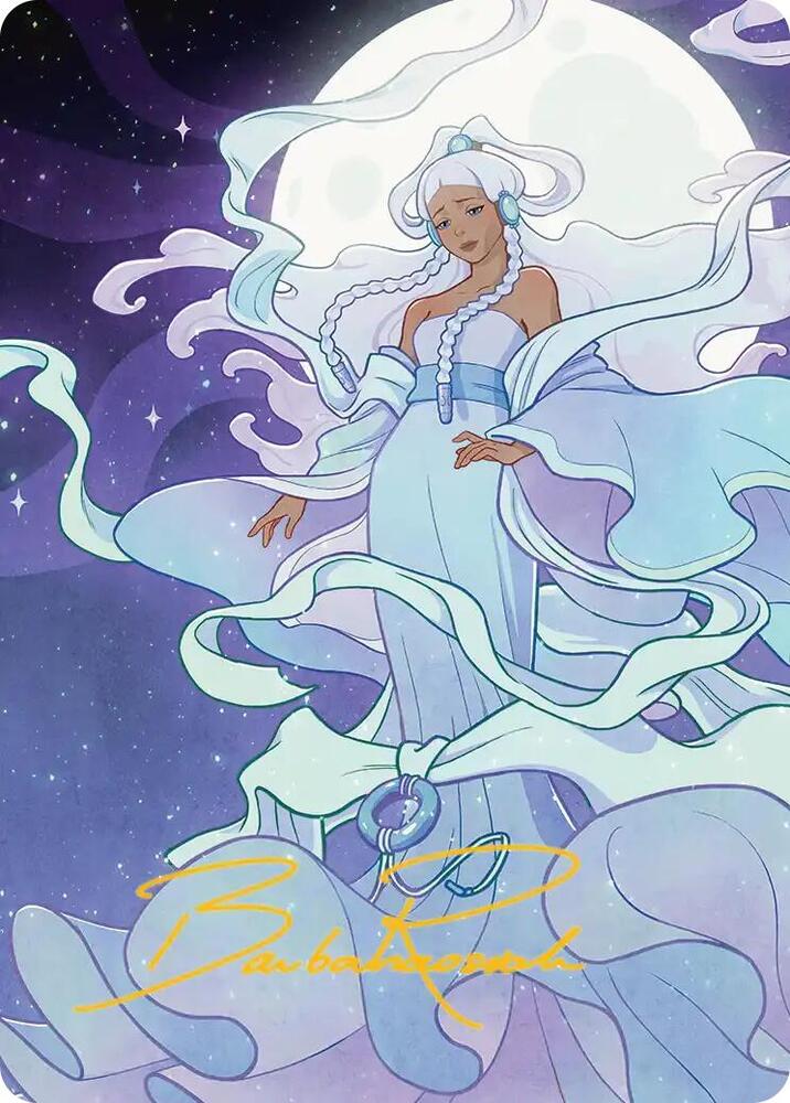 Yue the Moon Spirit 2 Art Card Gold Stamped Signature 41 (Art Series: Avatar: The Last Airbender)  | Good Games Modbury
