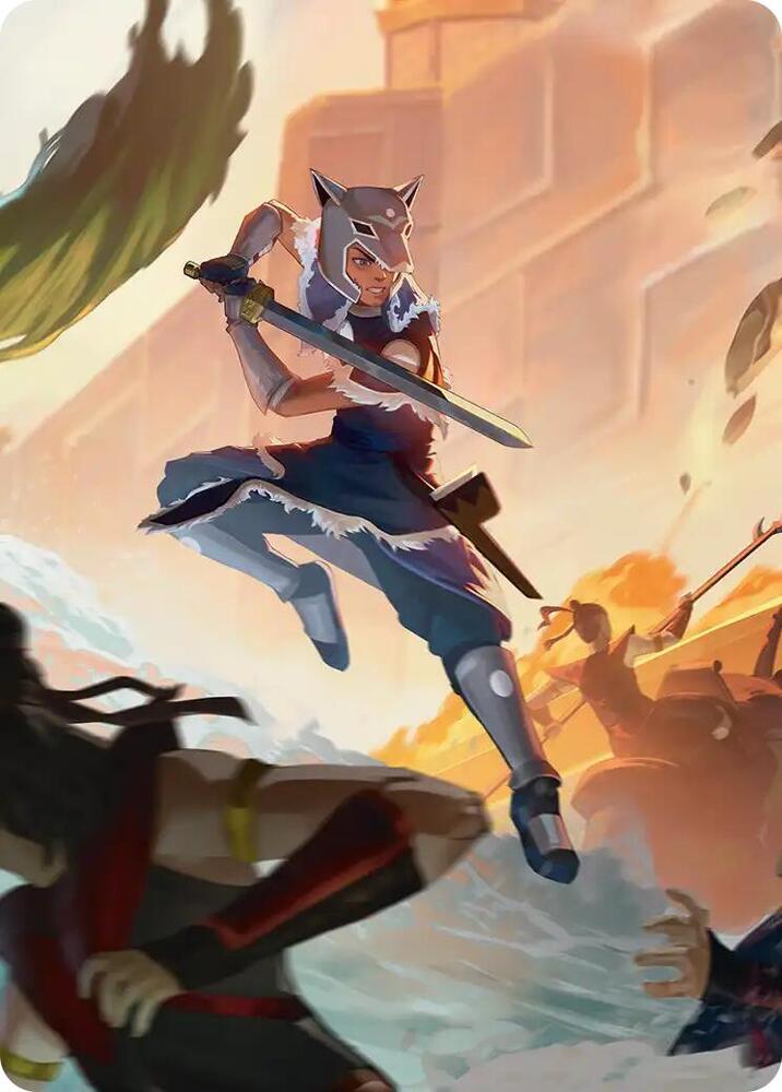 Sokkas Charge Art Card  (Art Series: Avatar: The Last Airbender)  | Good Games Modbury