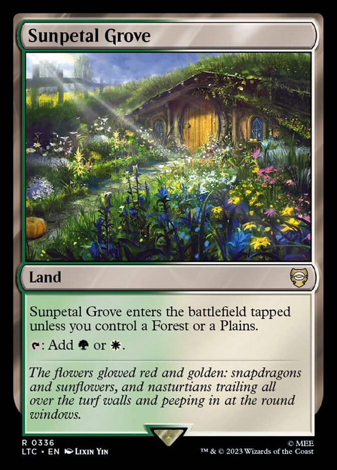 Sunpetal Grove 336 (Commander: The Lord of the Rings: Tales of Middle-earth)  | Good Games Modbury