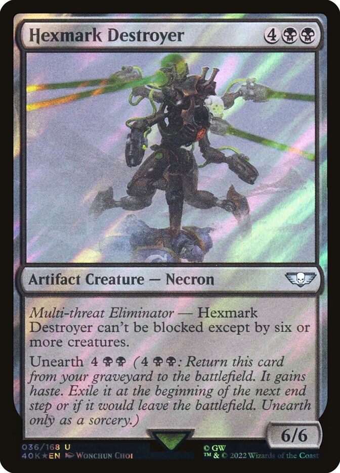 Hexmark Destroyer 36★/617 (Universes Beyond: Warhammer 40,000)  - Surge Foil | Good Games Modbury