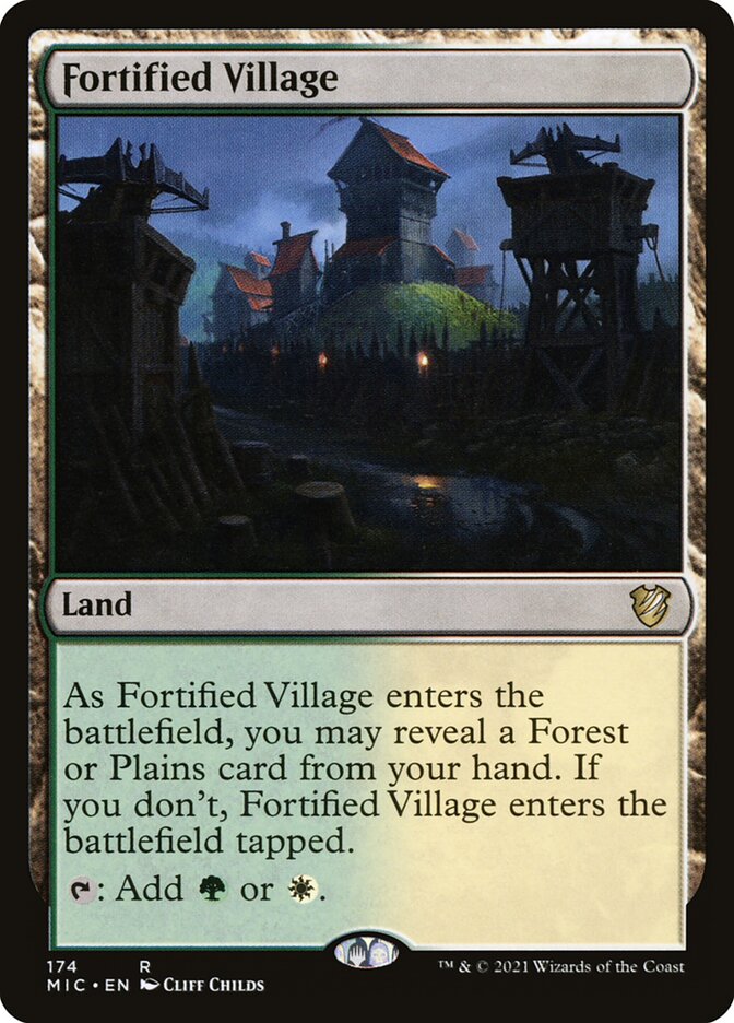 Fortified Village 174/38 (Commander: Innistrad: Midnight Hunt)  | Good Games Modbury