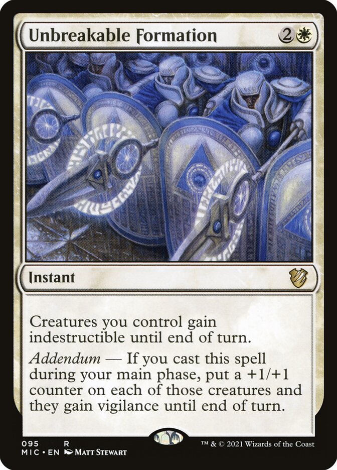 Unbreakable Formation 95/38 (Commander: Innistrad: Midnight Hunt)  | Good Games Modbury