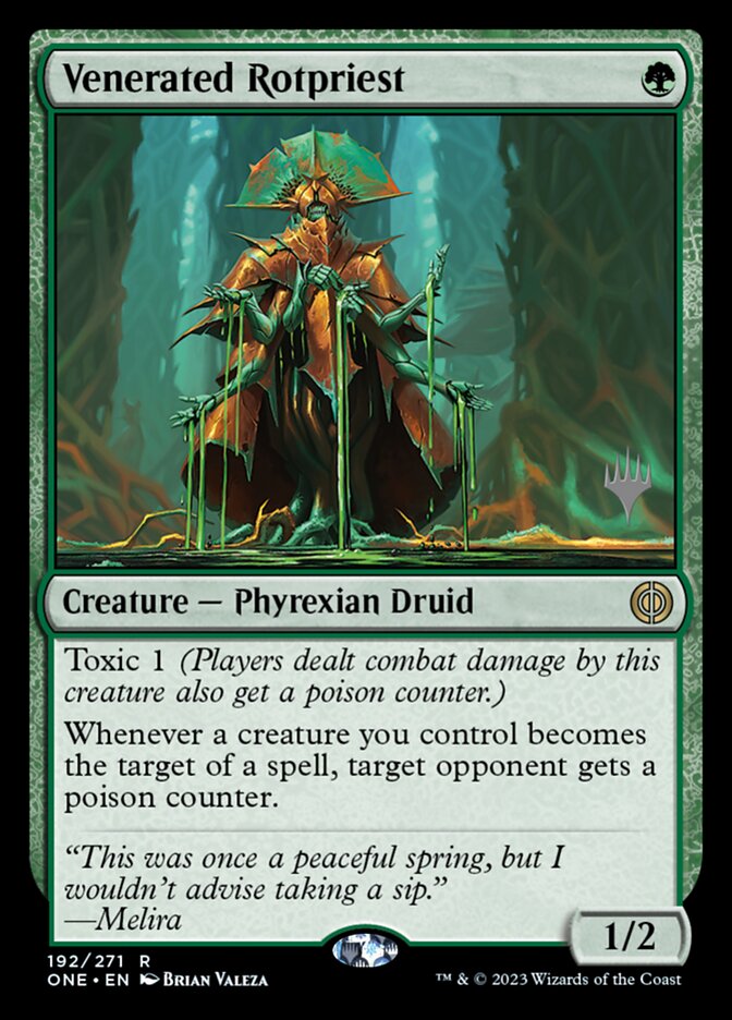 Venerated Rotpriest 192 (Promo Pack: Phyrexia: All Will Be One)  | Good Games Modbury