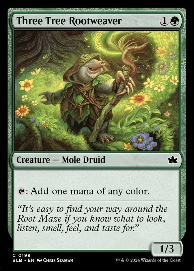 Three Tree Rootweaver 198 (Bloomburrow)  - Foil | Good Games Modbury