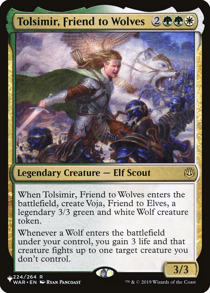Tolsimir, Friend to Wolves WAR-224/5075 (The List Reprints)  | Good Games Modbury