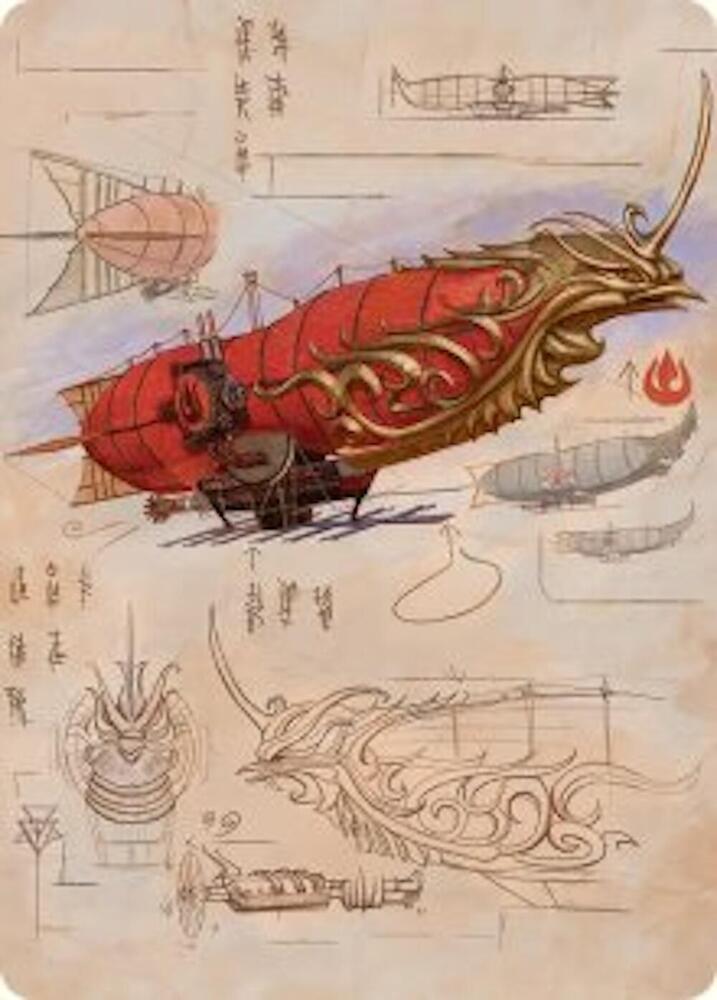 Phoenix Fleet Airship Art Card 35 (Art Series: Avatar: The Last Airbender)  | Good Games Modbury