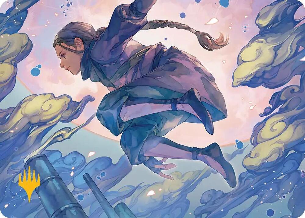 Katara Seeking Revenge Art Card Gold Stamped Planeswalker Symbol 29 (Art Series: Avatar: The Last Airbender)  | Good Games Modbury