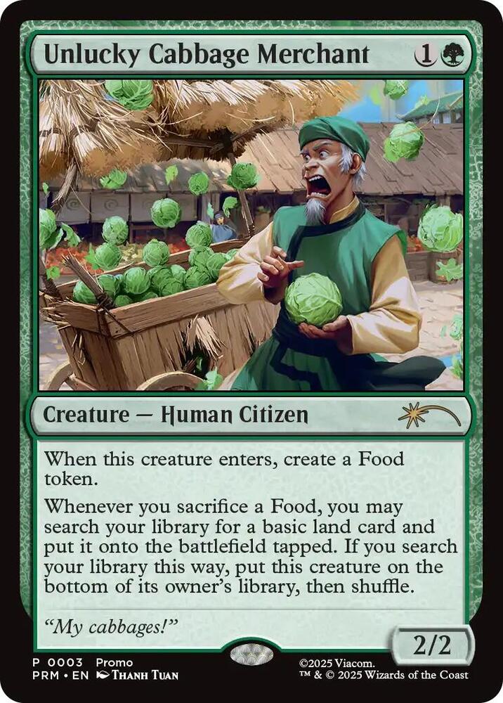 Unlucky Cabbage Merchant 15/1 (Unique and Miscellaneous Promos)  - Foil | Good Games Modbury