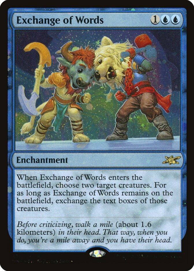 Exchange of Words 331/244 (Unfinity)  - Foil | Good Games Modbury