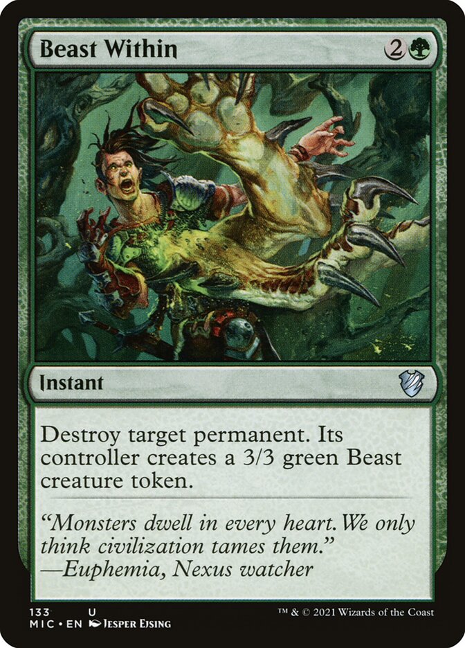Beast Within 133/38 (Commander: Innistrad: Midnight Hunt)  | Good Games Modbury