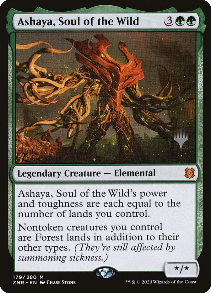 Ashaya, Soul of the Wild 179p/169 (Promo Pack: Zendikar Rising)  | Good Games Modbury