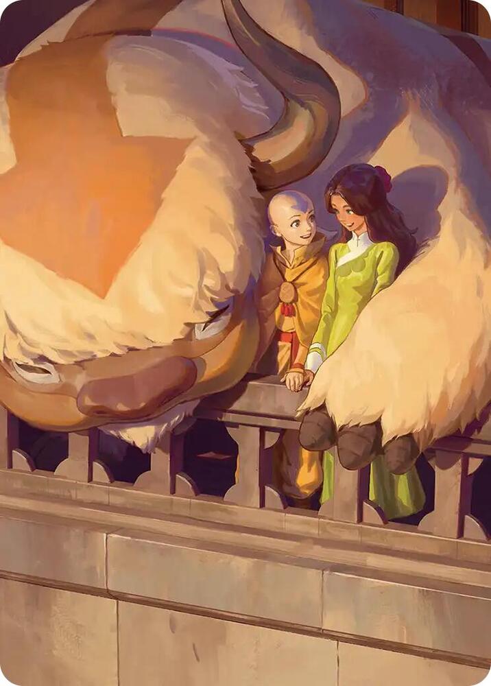Aang and Katara Art Card  (Art Series: Avatar: The Last Airbender)  | Good Games Modbury