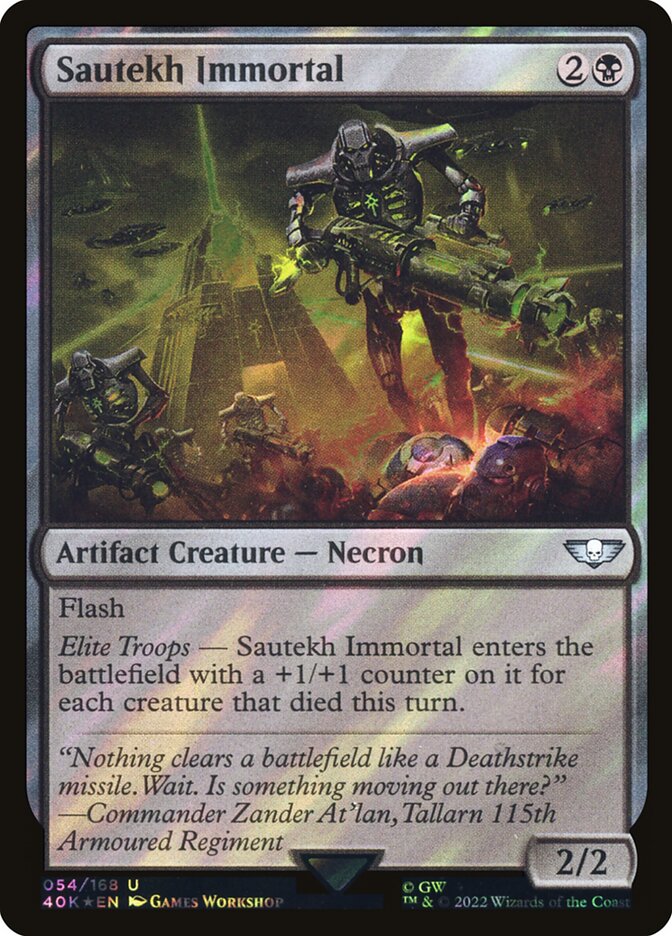 Sautekh Immortal 54★/617 (Universes Beyond: Warhammer 40,000)  - Surge Foil | Good Games Modbury