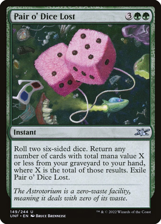 Pair o' Dice Lost 149 (Unfinity)  | Good Games Modbury