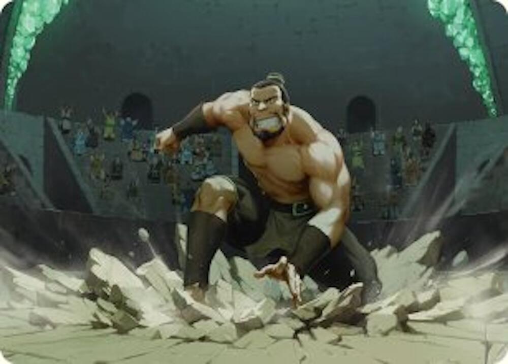 The Boulder Ready to Rumble Art Card 13 (Art Series: Avatar: The Last Airbender)  | Good Games Modbury