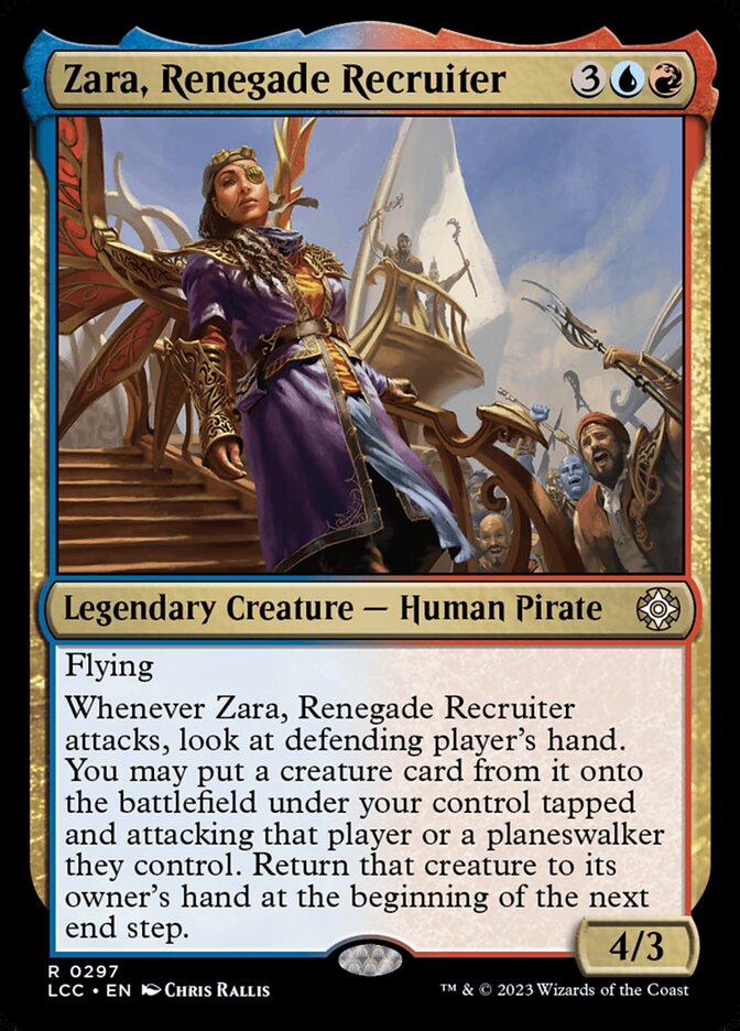 Zara, Renegade Recruiter 297/370 (Commander: The Lost Caverns of Ixalan)  | Good Games Modbury