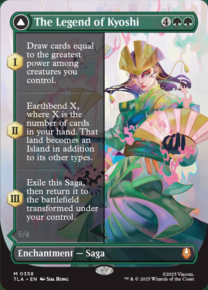 The Legend of Kyoshi // Avatar Kyoshi  358 (Avatar: The Last Airbender)  - Borderless Foil | Good Games Modbury