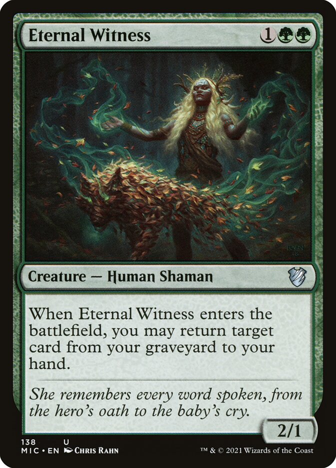 Eternal Witness 138 (Commander: Innistrad: Midnight Hunt)  | Good Games Modbury