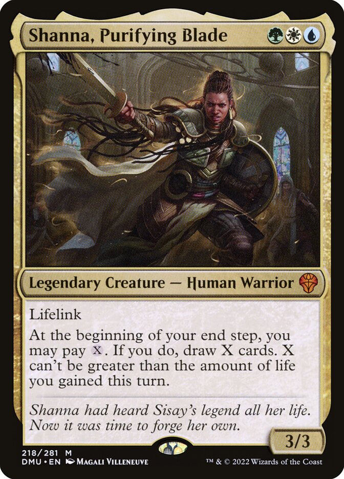 Shanna, Purifying Blade 218 (Dominaria United)  | Good Games Modbury
