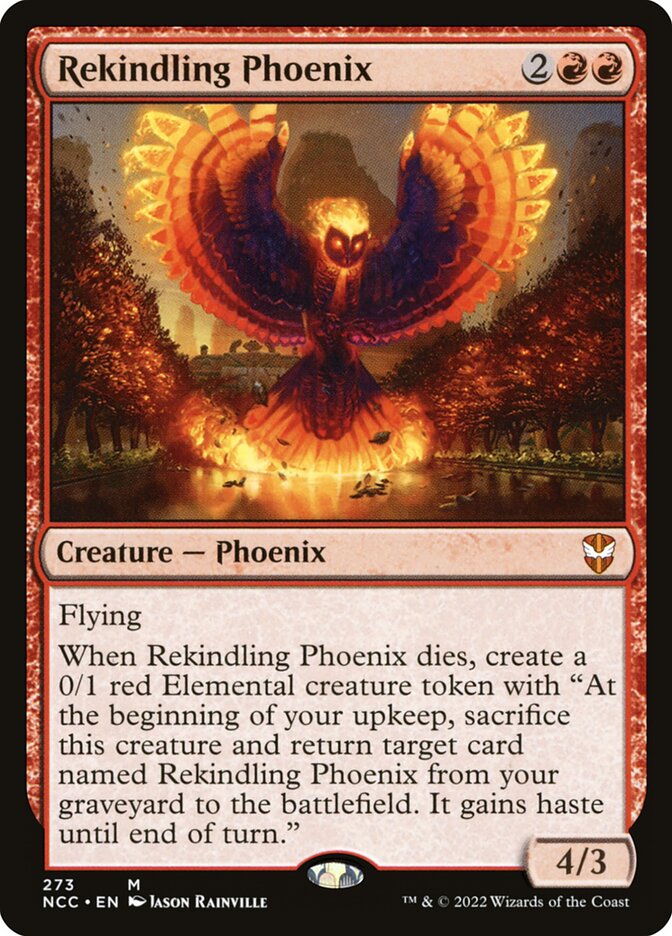 Rekindling Phoenix 273 (Commander: Streets of New Capenna)  | Good Games Modbury