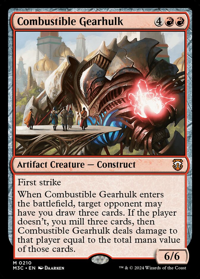 Combustible Gearhulk 210/411 (Commander: Modern Horizons 3)  | Good Games Modbury