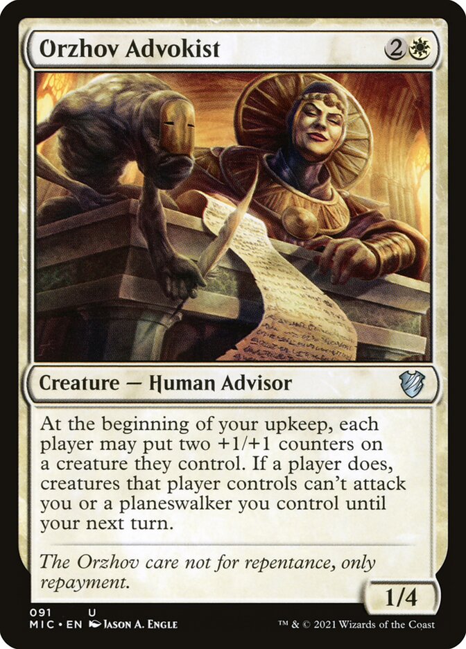 Orzhov Advokist 91 (Commander: Innistrad: Midnight Hunt)  | Good Games Modbury