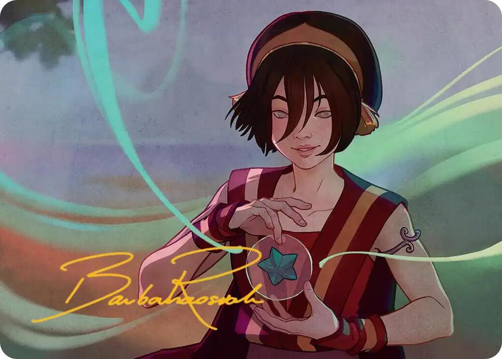 Toph the First Metalbender Art Card Gold Stamped Signature 49 (Art Series: Avatar: The Last Airbender)  | Good Games Modbury