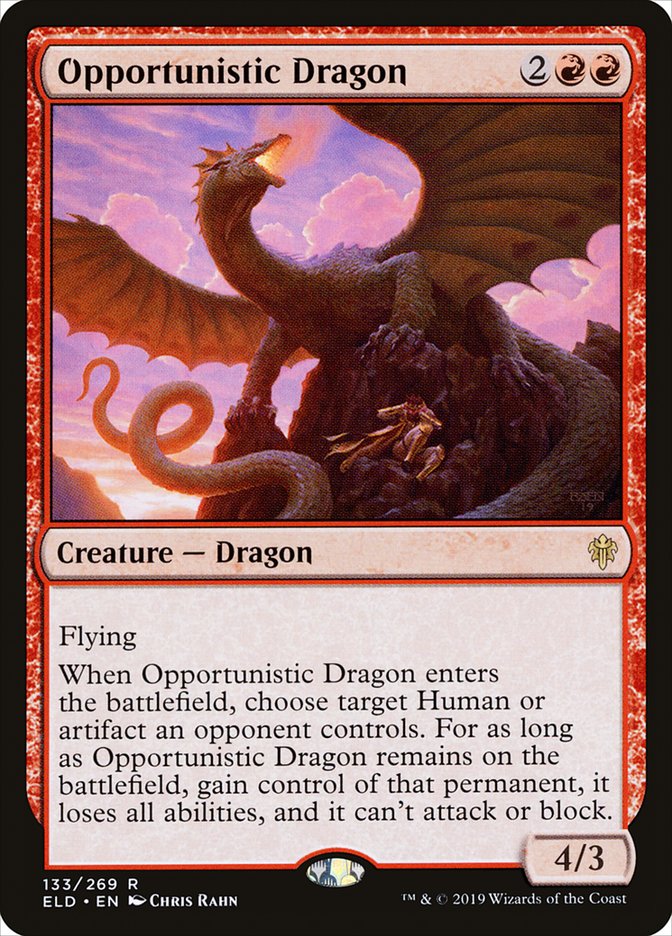 Opportunistic Dragon 133/269 (Throne of Eldraine)  | Good Games Modbury