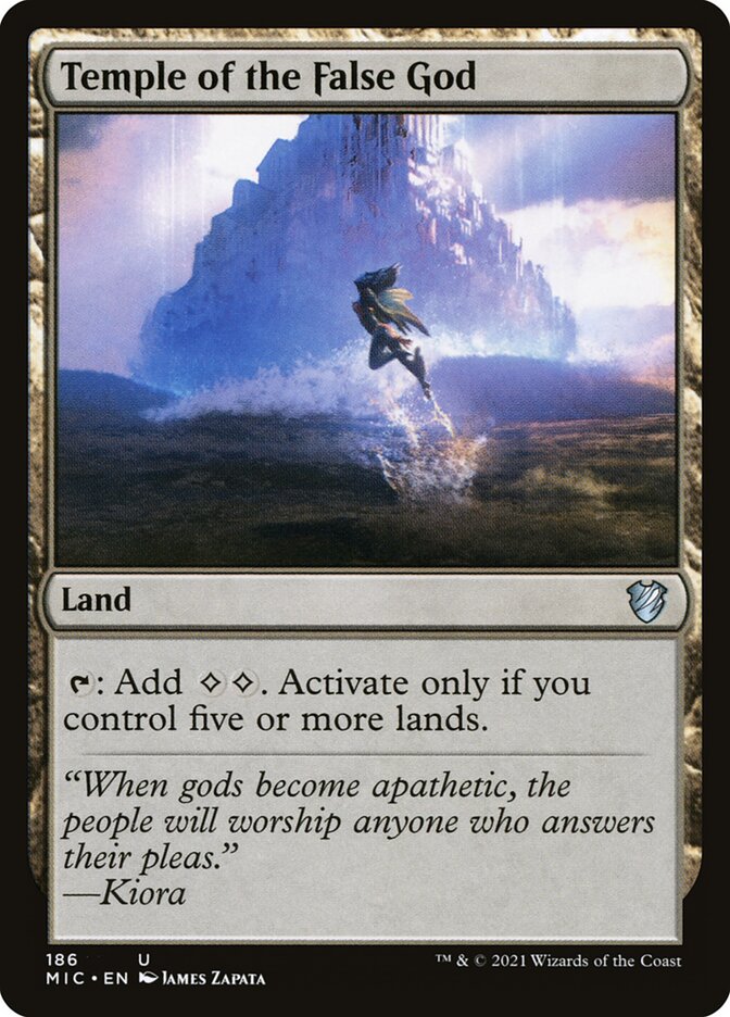 Temple of the False God 186/38 (Commander: Innistrad: Midnight Hunt)  | Good Games Modbury