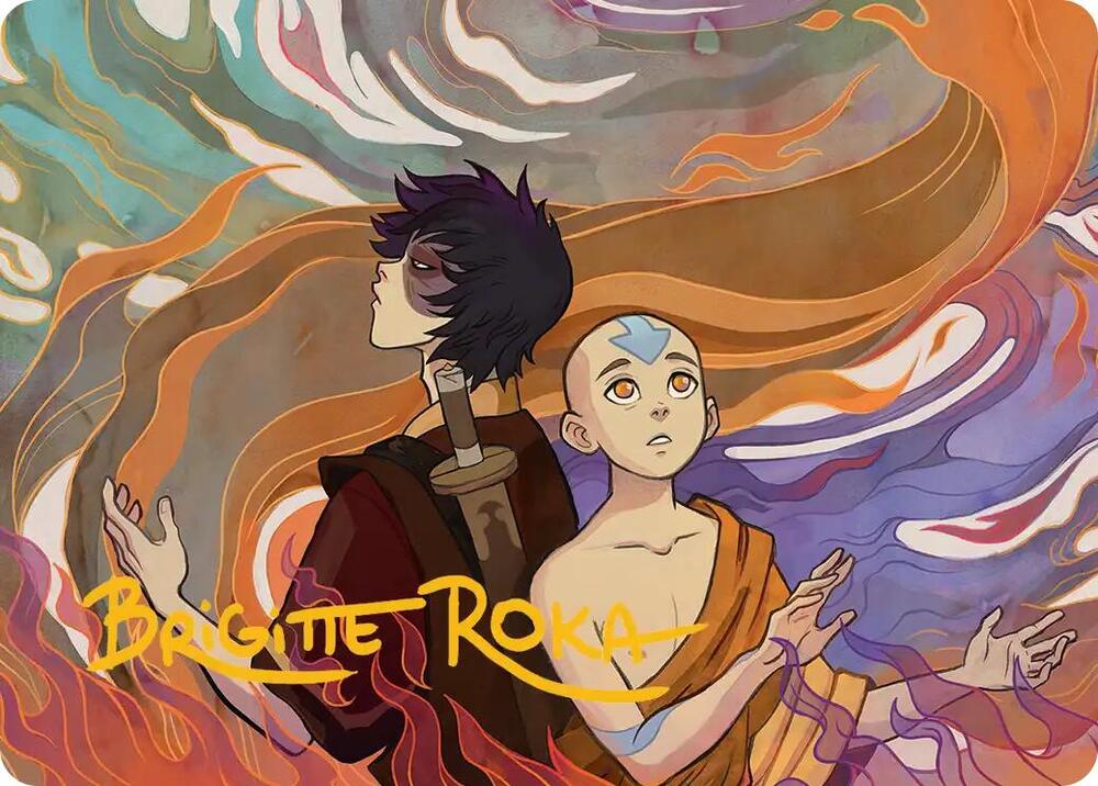Fated Firepower Art Card Gold Stamped Signature 43 (Art Series: Avatar: The Last Airbender)  | Good Games Modbury