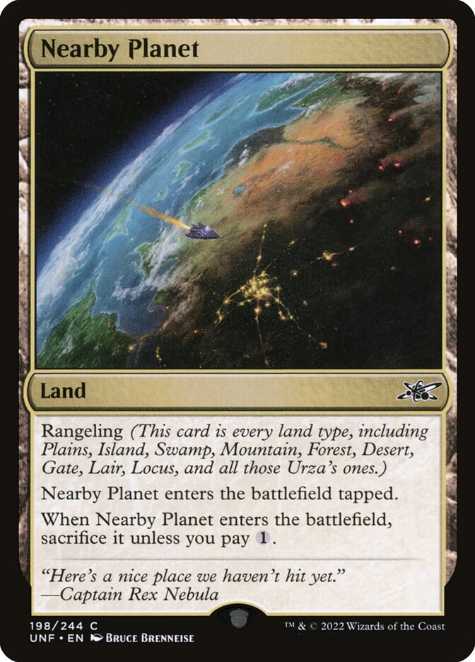 Nearby Planet 198/244 (Unfinity)  - Foil | Good Games Modbury