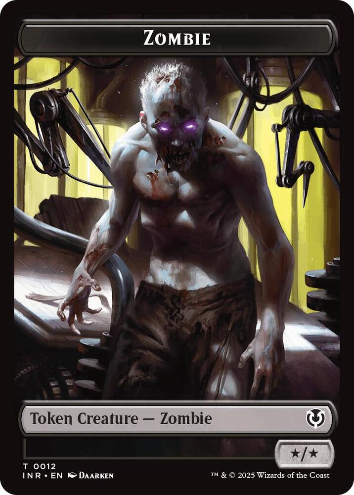 Zombie 0011 Zombie 0012 Double Sided Token 11 // 12 (Innistrad Remastered)  - Foil | Good Games Modbury