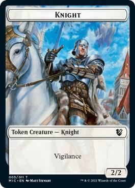Knight Wolf Double Sided Token 3 // 13 (Commander: Innistrad: Midnight Hunt)  | Good Games Modbury