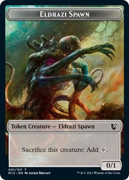 Eldrazi Spawn Human Soldier Double Sided Token 1 // 2 (Commander: Innistrad: Midnight Hunt)  | Good Games Modbury
