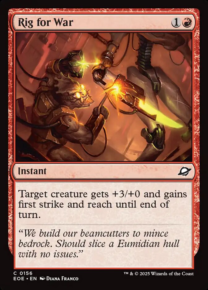 Rig for War 156/276 (Edge of Eternities)  - Foil | Good Games Modbury