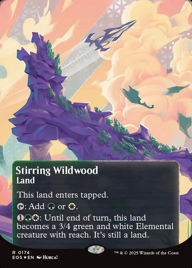 Stirring Wildwood 174/45 (Edge of Eternities: Stellar Sights)  - Borderless Galaxy Foil | Good Games Modbury