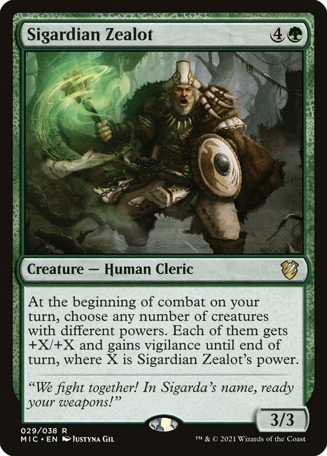 Sigardian Zealot 29/38 (Commander: Innistrad: Midnight Hunt)  | Good Games Modbury