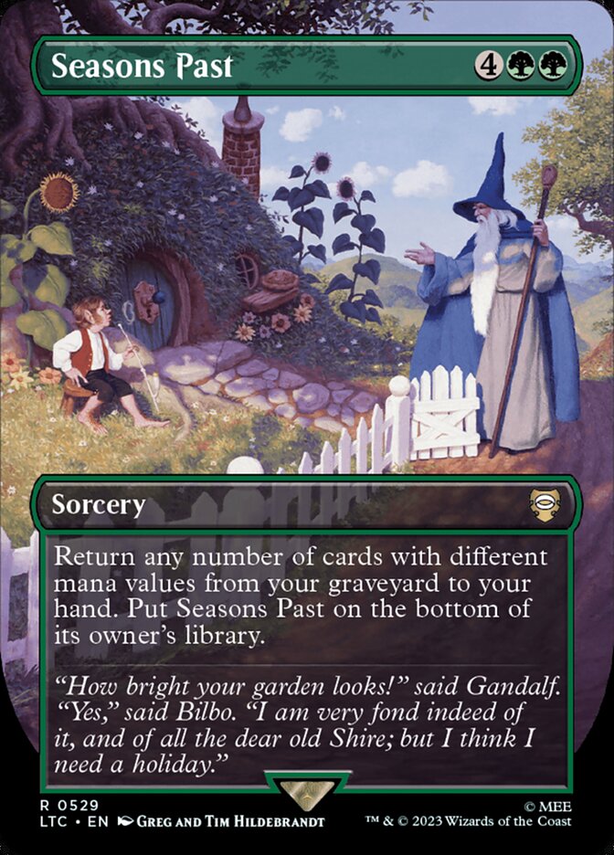 Seasons Past 529/347 (Commander: The Lord of the Rings: Tales of Middle-earth)  - Borderless Foil | Good Games Modbury