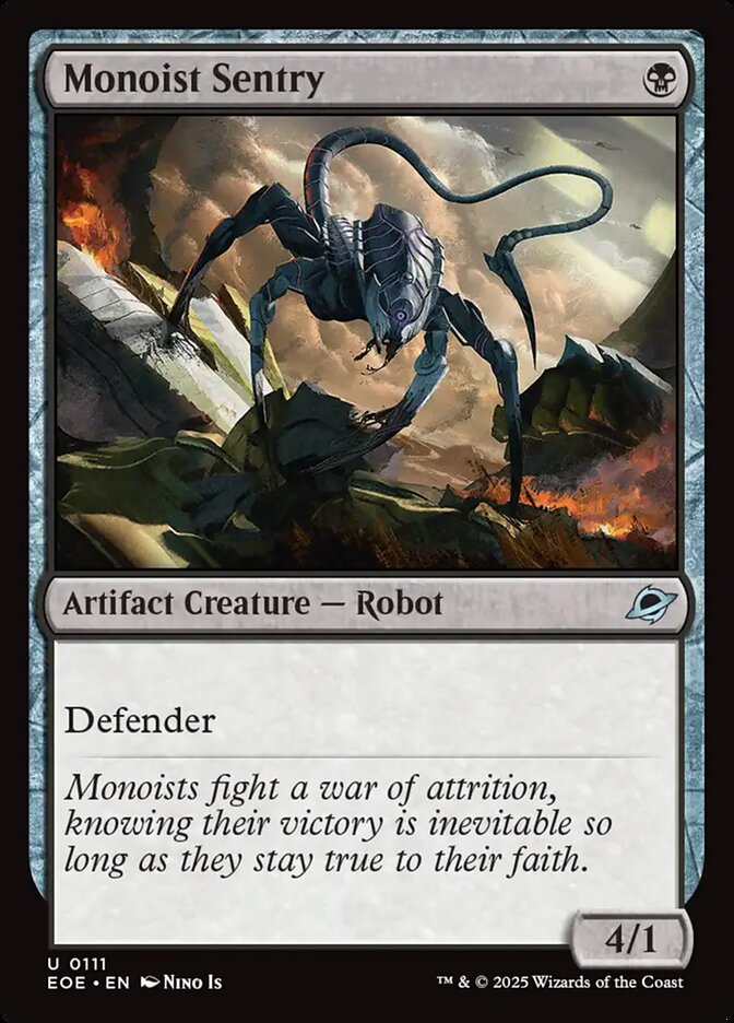 Monoist Sentry 111/276 (Edge of Eternities)  - Foil | Good Games Modbury