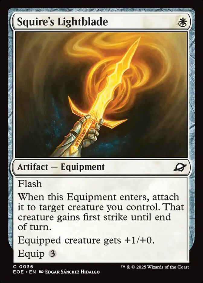 Squire's Lightblade 36/276 (Edge of Eternities)  - Foil | Good Games Modbury