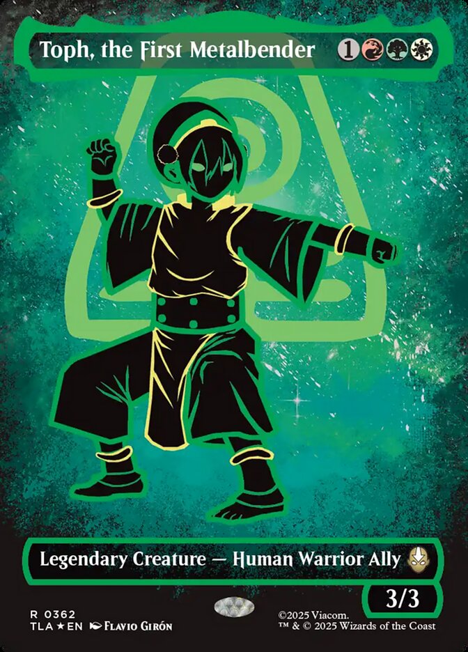 Toph, the First Metalbender 362 (Avatar: The Last Airbender)  - Borderless Neon Ink Foil | Good Games Modbury