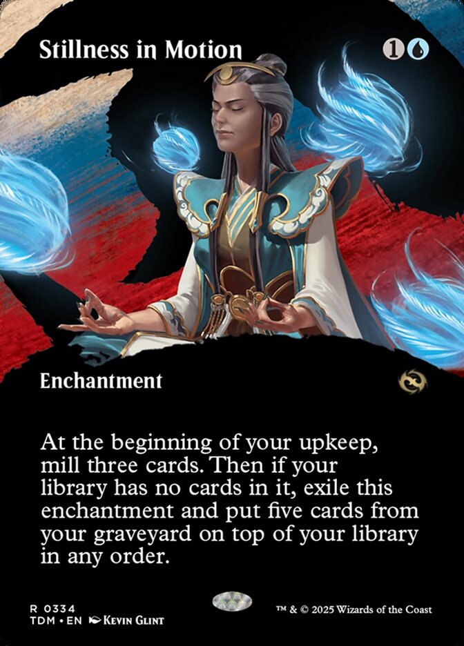 Stillness in Motion 334/291 (Tarkir: Dragonstorm)  - Borderless | Good Games Modbury
