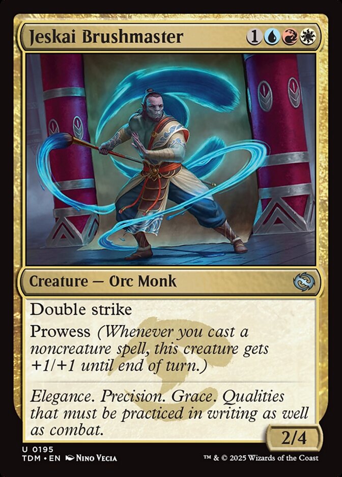 Jeskai Brushmaster 195 (Tarkir: Dragonstorm)  - Foil | Good Games Modbury