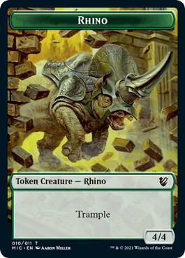 Rhino Wolf Double Sided Token 10 // 13 (Commander: Innistrad: Midnight Hunt)  | Good Games Modbury